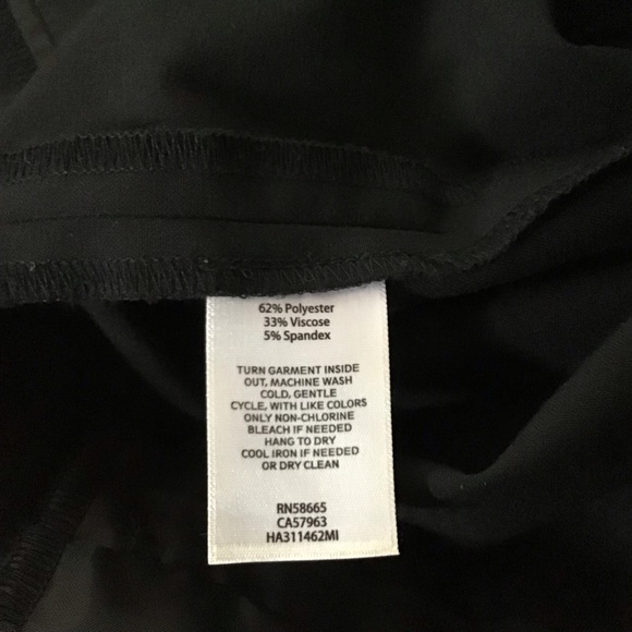 Halogen Taylor Fit Black Dress Pants Size 4. - Picture 6 of 11